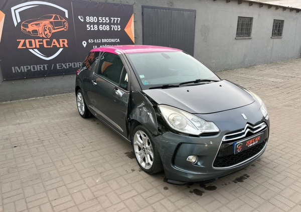 Citroen DS3 cena 11500 przebieg: 180927, rok produkcji 2012 z Łęczyca małe 121